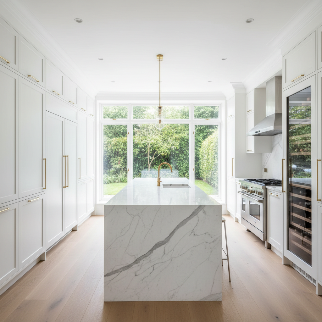 Luxury kitchen with Viking-style appliances